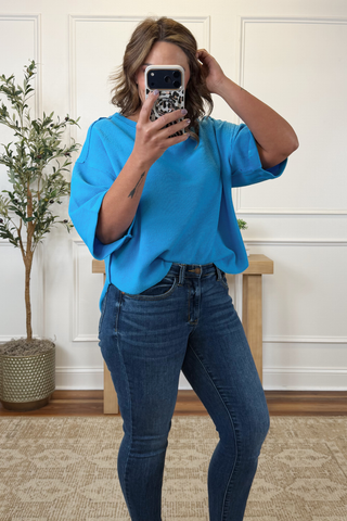 Comfort Waffle Knit Top