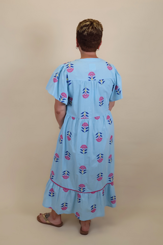 Tropical Tango Floral Midi Dress
