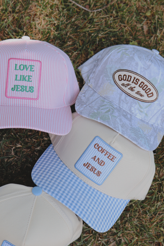 Coffee and Jesus Trucker Hat
