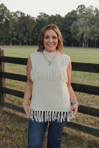 Prairie Fringe Sweater Vest