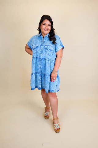 Key To My Heart Denim Dress