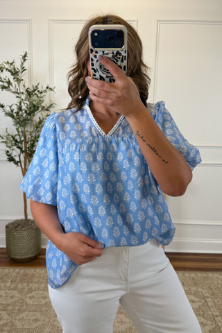 Soft Meadow Printed Top