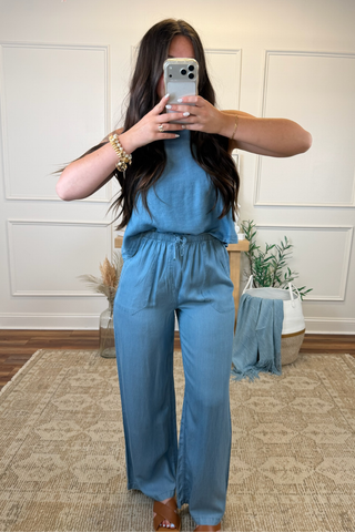 Blue Horizon Chambray Set