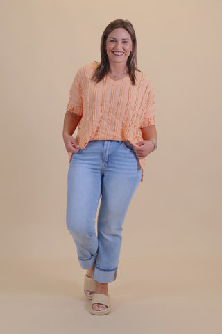 Sunset Stroll Textured Top