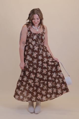 Autumn Bloom Maxi Dress