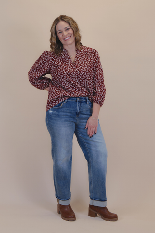 Prairie Bloom Corduroy Blouse