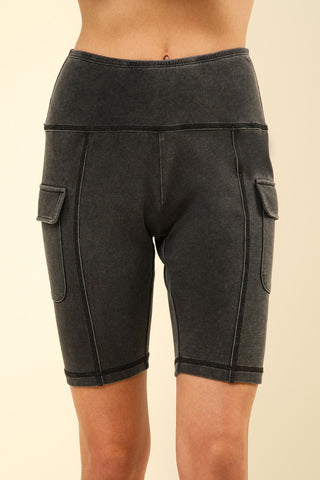 Midnight Move Cargo Biker Shorts