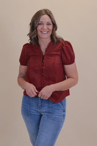 Rust & Romance Blouse