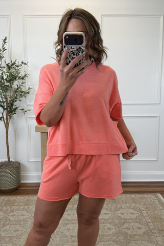 Weekend Ready Mineral Washed Knit Set