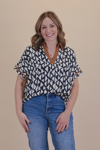 Rustic Geo Blouse