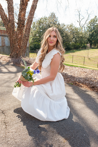 True Love Smocked Midi Dress