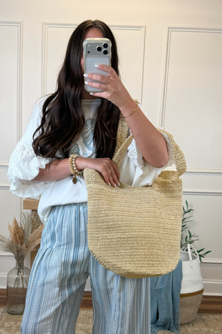 Seabreeze Shell Puff Sleeve Top