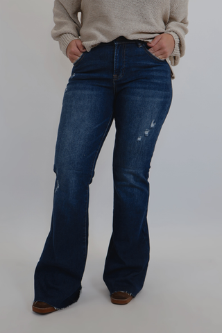 Kelly Mid Rise Flare Jeans