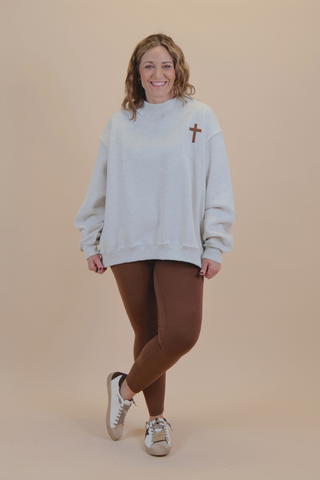 Cross & Jesus Saves Reversible Sweatshirt