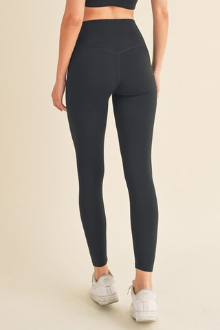 Women's High Rise Crossover Waist Leggings