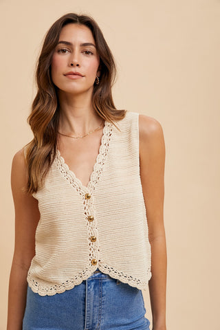 Coastal Crochet Vest