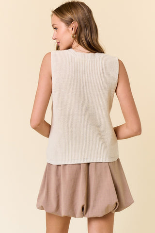 BEACH Sweater Tank Top