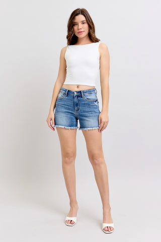 The Layla High Rise Denim Shorts