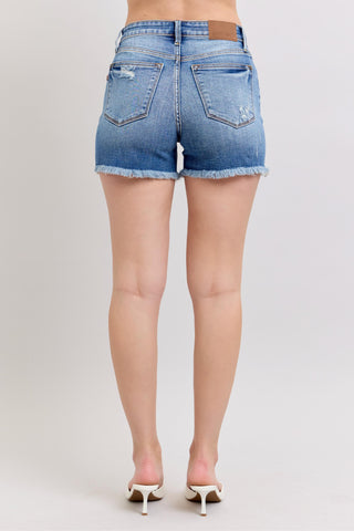 The Layla High Rise Denim Shorts