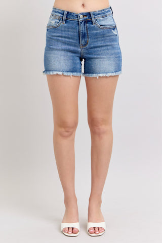 The Layla High Rise Denim Shorts