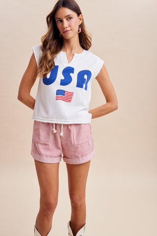 Presley Stripe Lounge Shorts