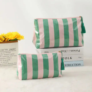 Harper Stripe Cosmetic Pouch