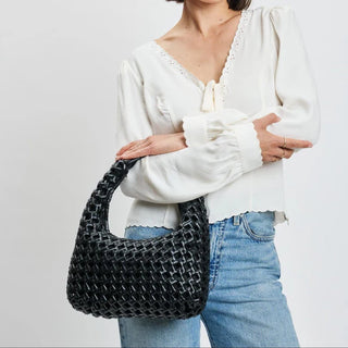 Richelle Woven Hobo Bag