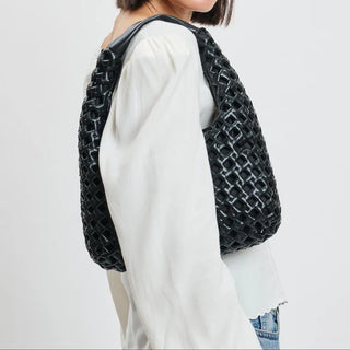 Richelle Woven Hobo Bag