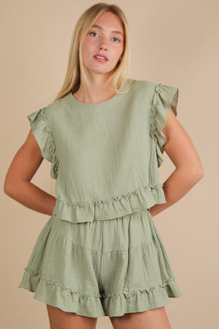 Sweet Pea Ruffled Set