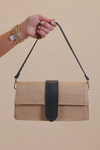 Violet Straw Crossbody
