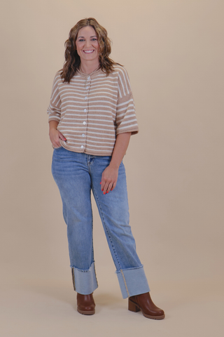 Maple Stripe Sweater Top