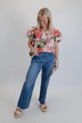 Petal Parade Puff Sleeve Top