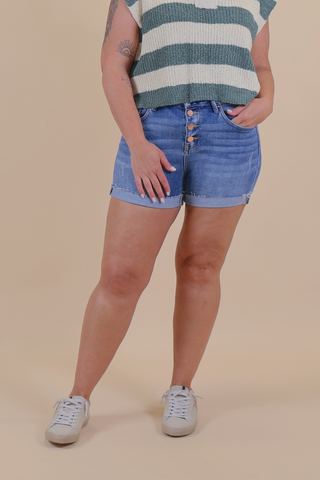 Allie Button Cuff Shorts