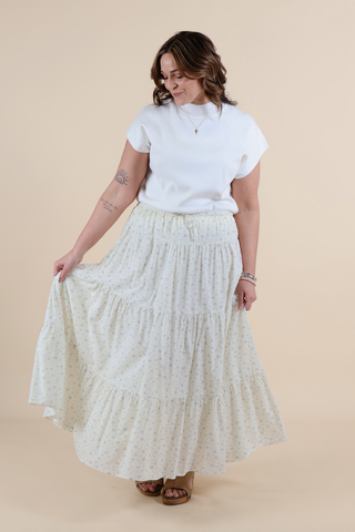Meadowlight Tiered Floral Maxi Skirt