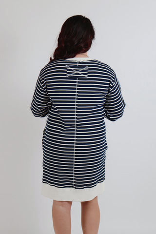 Easy Days Stripe Knit Mini Dress