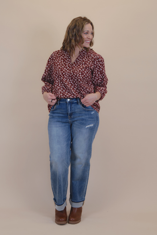Prairie Bloom Corduroy Blouse