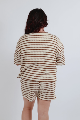 Marlowe Stripe Lounge Shorts Set