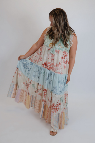 Veranda Charm Floral Maxi Dress