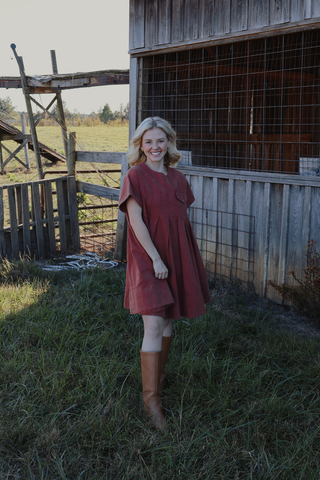 Clay Canyon Pleated Dress