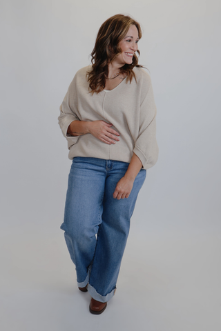 Luna V-Neck Dolman Sweater