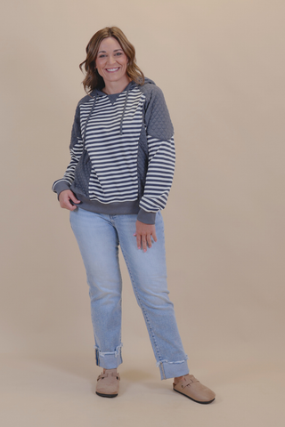 Shoreline Stripe Hoodie