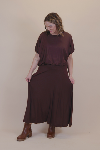 Graceful Drape Skirt Set