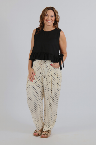 Stars Over Main Street Tie Top