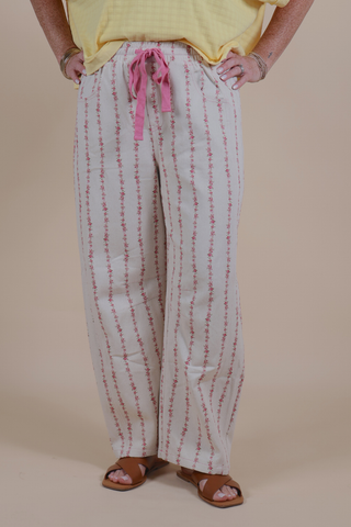 Vintage Cottage Floral Pants
