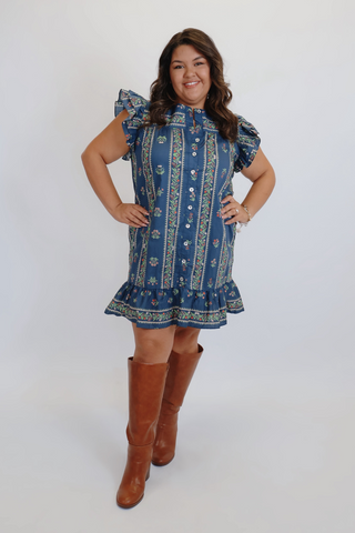 Meadow Charm Ruffle Dress