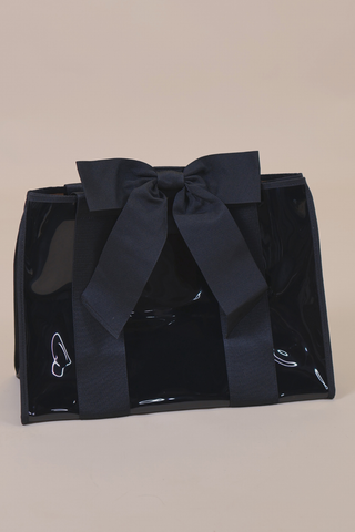 Case-Mate Midnight Black Bow Jelly Tote Bag