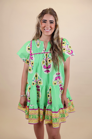 Playful Pursuits Floral Mini Dress