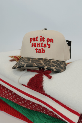 Merry Put It On Santa’s Tab Trucker Hat