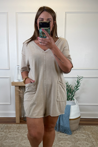 Casual Crush Mineral Wash Romper