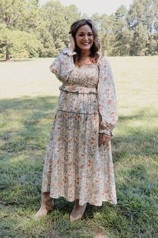Paisley Daydream Smocked Maxi Dress